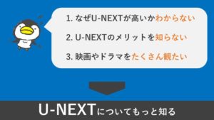 失敗例③ U-NEXTのメリット・デメリットを知らない人
