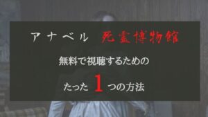 「アナベル 死霊博物館」無料フル動画を視聴するたった1つの方法を解説