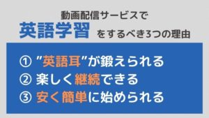 動画配信サービスで英語学習をすべき3つの理由
