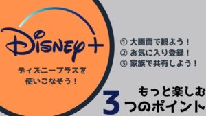 ディズニープラスをパソコン(PC)でもっと楽しむ3つのポイント