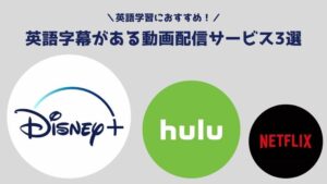 英語字幕がある動画配信サービス3選【U-NEXT以外】